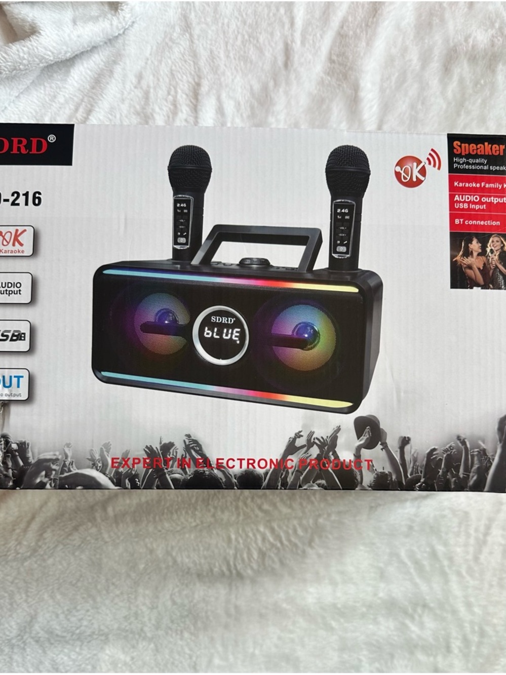 SDRD Bluetooth Karaoke Machine NEW in the box,